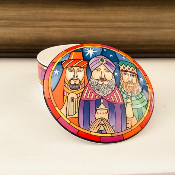 Mikasa Designer Christmas Trinket Box Three Wise Men By Dan Scannell MCM Japan - Picture 7 of 10